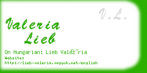 valeria lieb business card